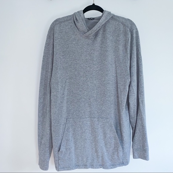 Saks Fifth Oversized Heather Grey Hoodie - Picture 2 of 11